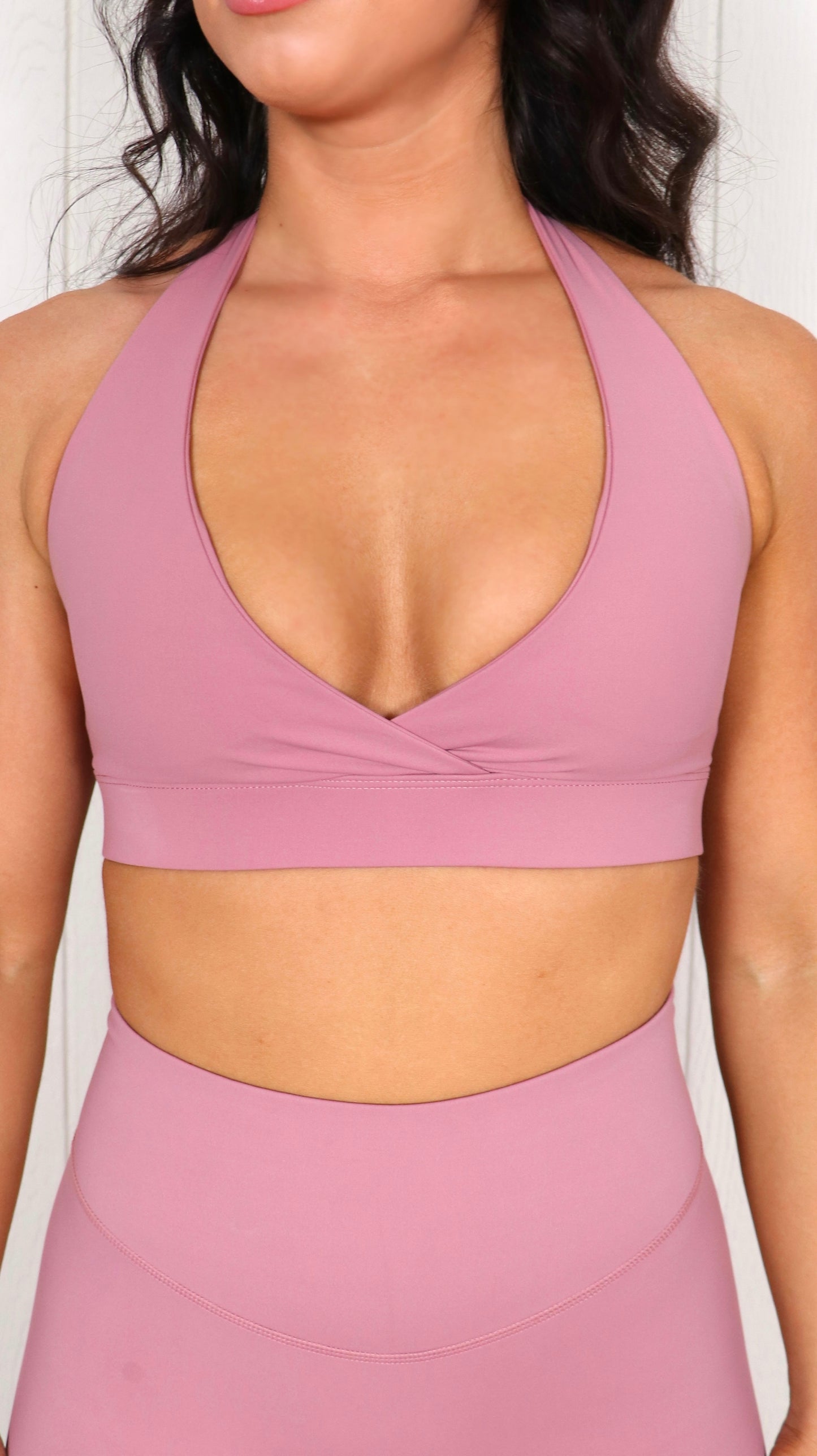 Wrap Front Sports Bra - Sweater