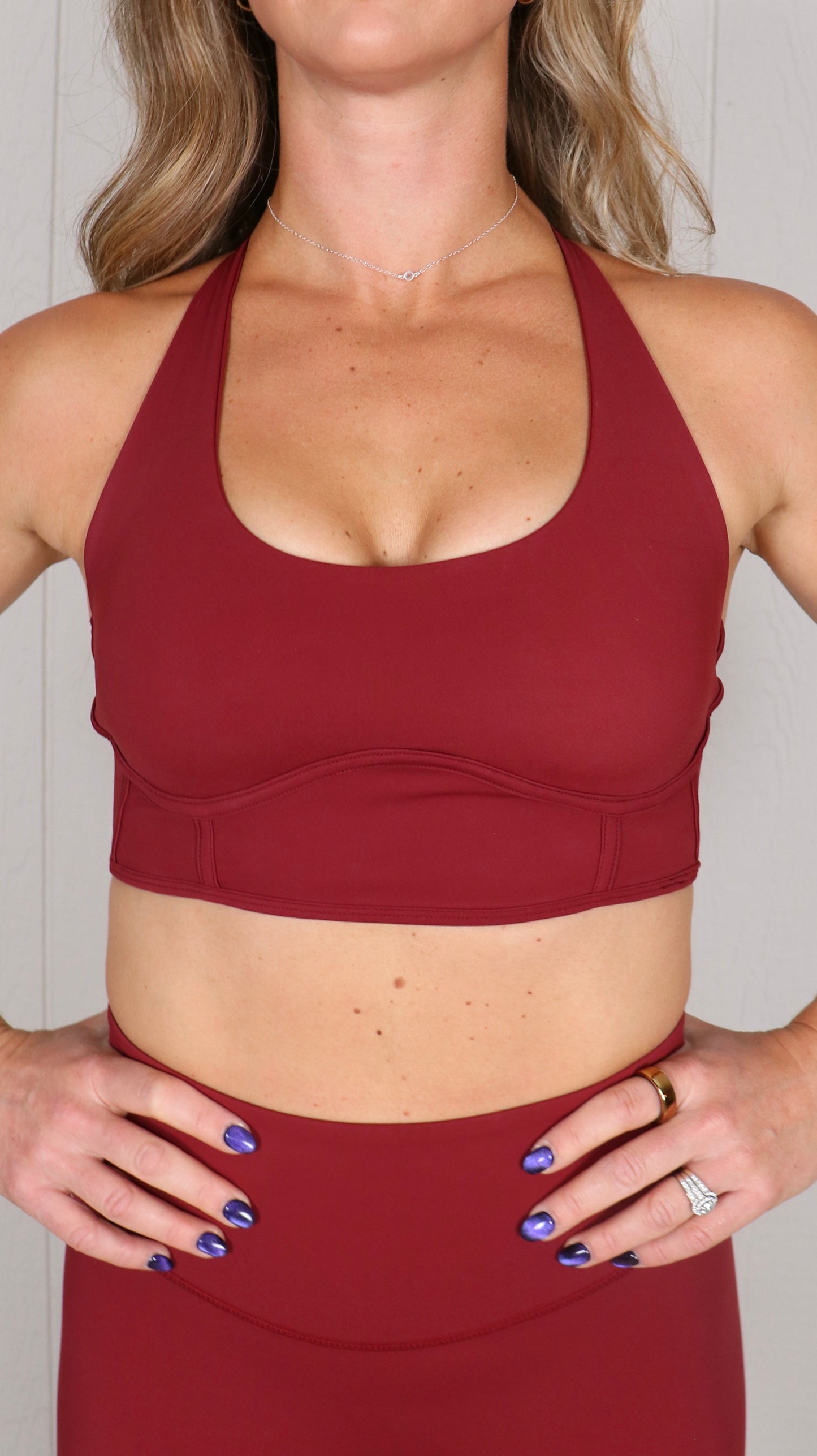 Corset Tank Sports Bra - Spice
