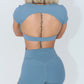 Cloud Comfort Open Back Crop Top