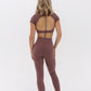 Cloud Comfort Open Back Crop Top Short Sleeve