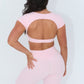 Cloud Comfort Open Back Crop Top