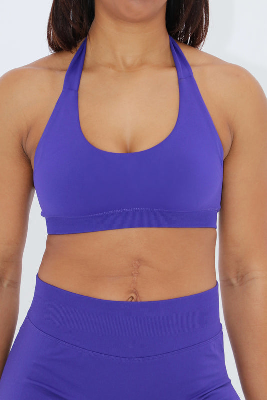 Seamless Sculpt Halter Sports Bra