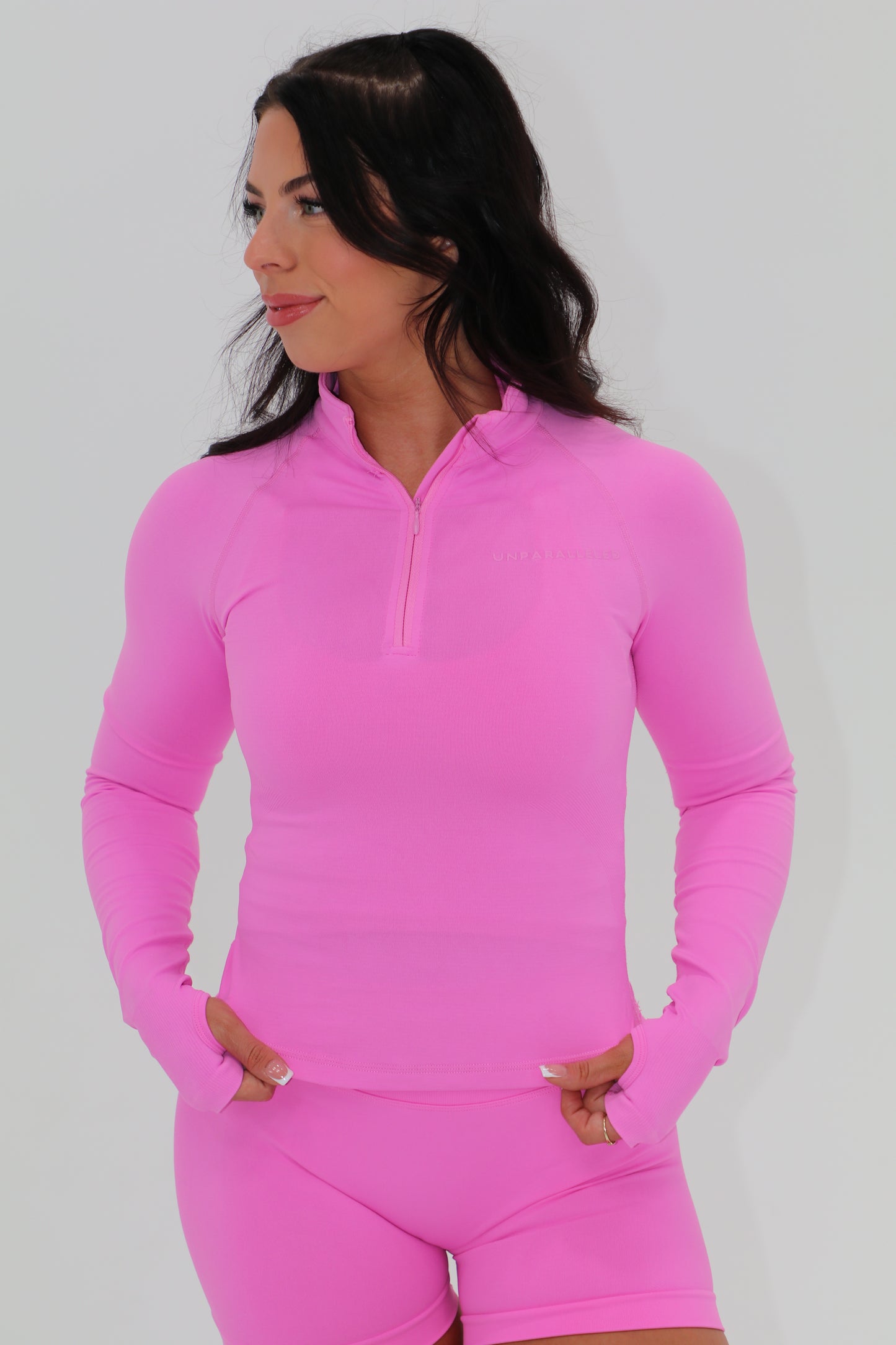 Seamless Sculpt Quarter Zip Up
