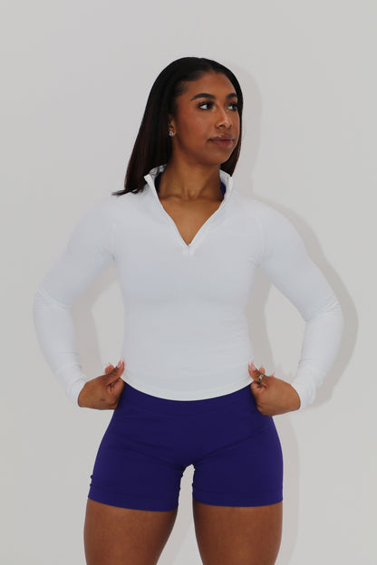 Seamless Sculpt Quarter Zip Up