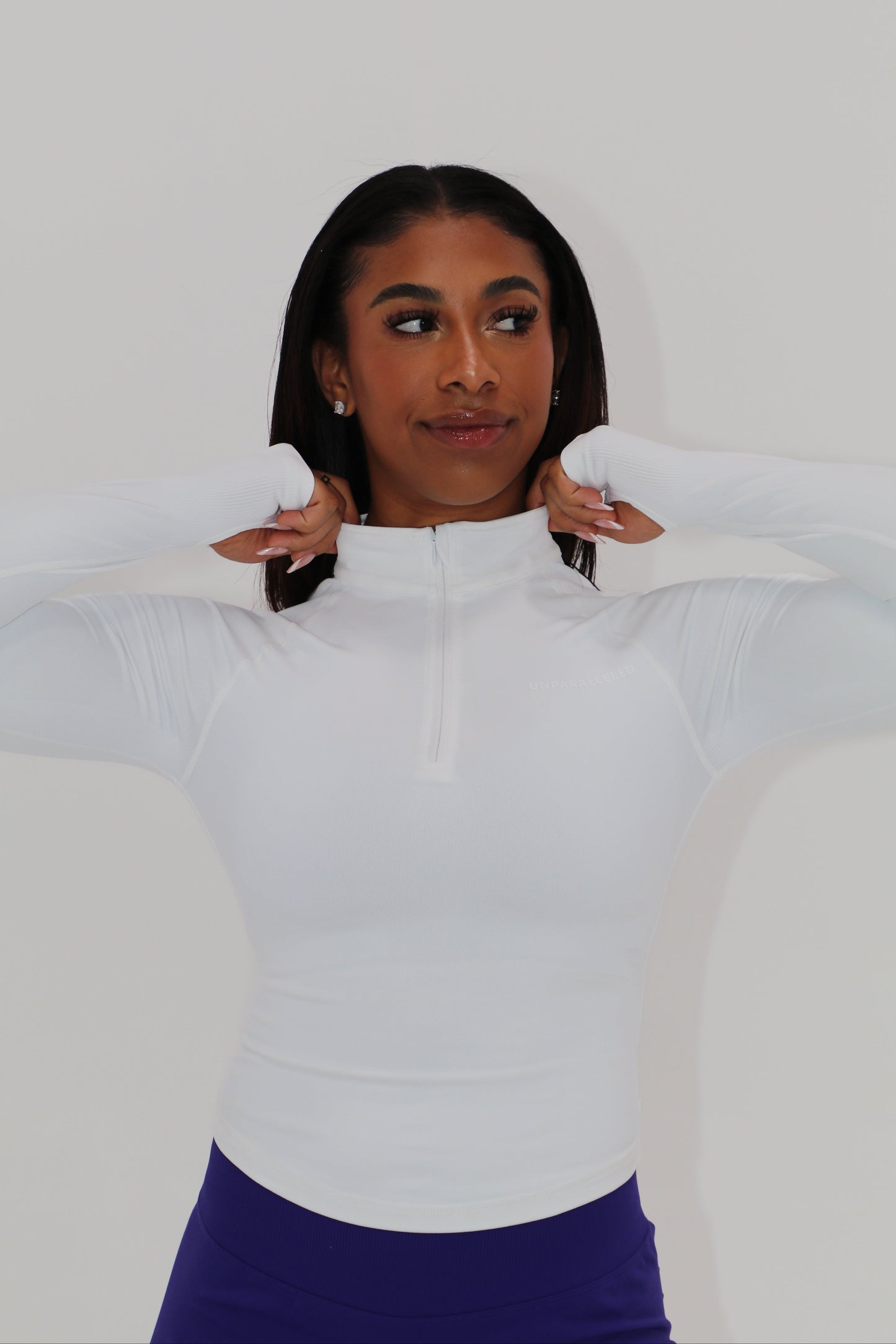 Seamless Sculpt Quarter Zip Up